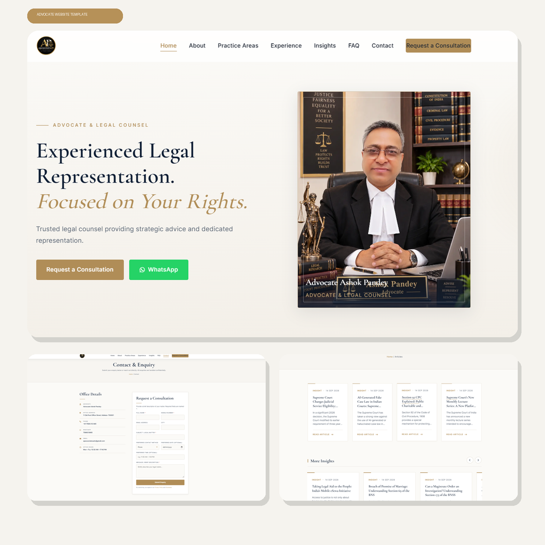 Advocate Pro Landing Page